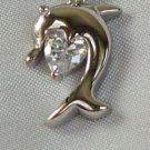Sterling silver Delphin with CZ's #317