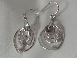 Sterling silver multi rings #321 earrings