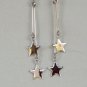 Sterling silver earrings in fire work