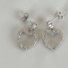 Galaxy heart earrings in sterling silver
