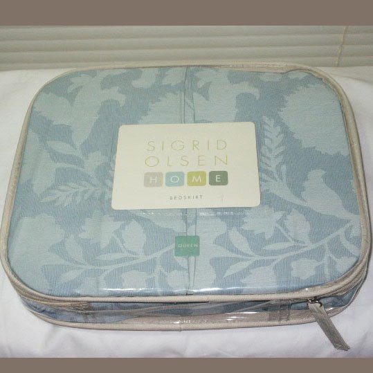 Sigrid Olsen SEAWATER Starlight Queen Bedskirt Retail $129