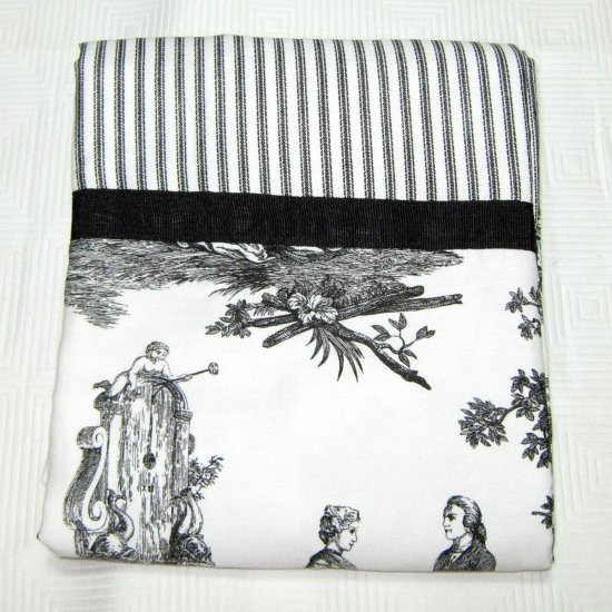Waverly Home TOILE Black White Fabric Shower Curtain Target