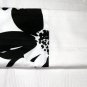 FLORAL ECLIPSE Black White Rod Pocket Curtain Panels by 100% Pure by Custom Comfort