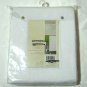 Target Home Pique White Multicolor Tab Top Fabric Shower Curtain