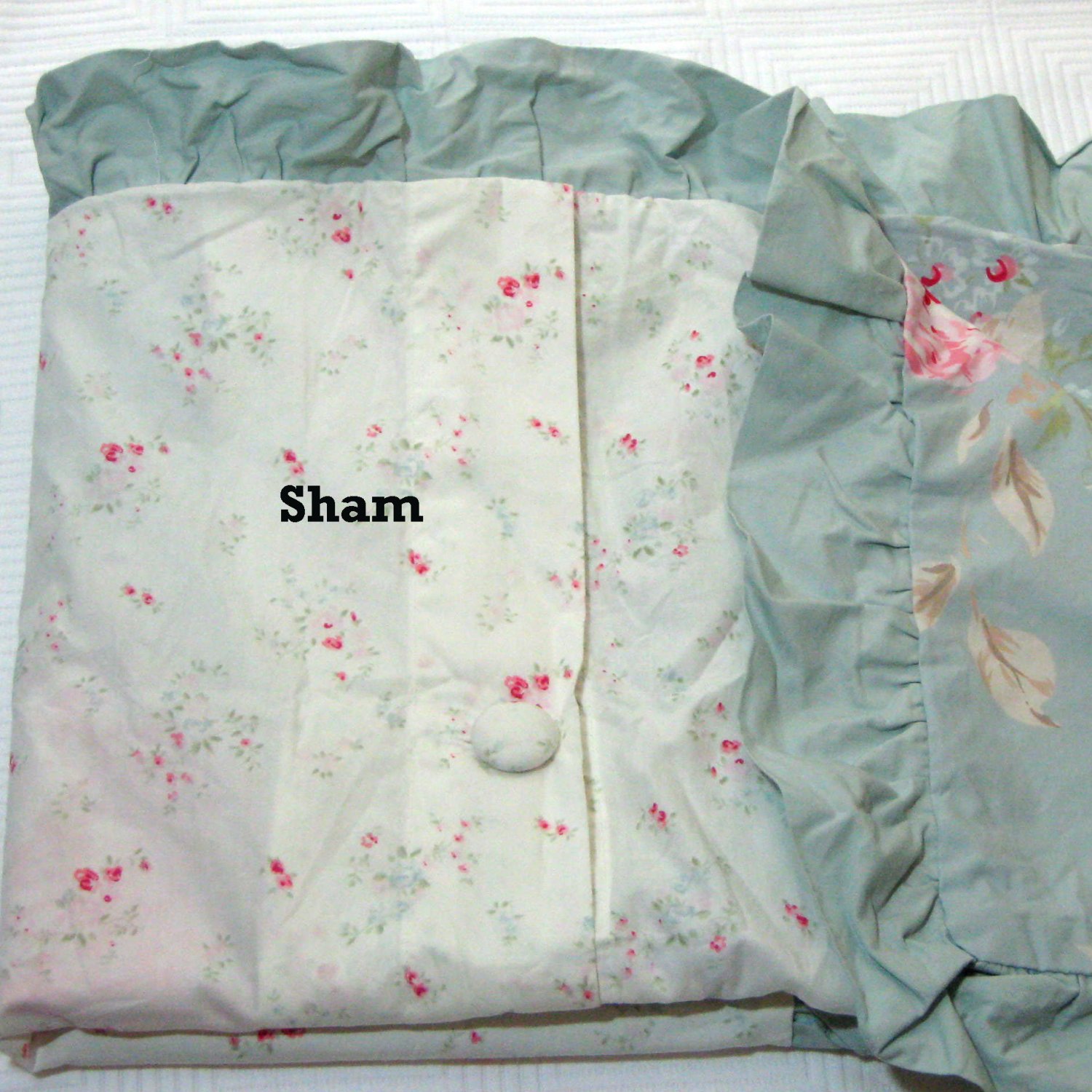 Simply Shabby Chic HYDRANGEA ROSE Full Queen Duvet Comforter Cover 3 pc SET