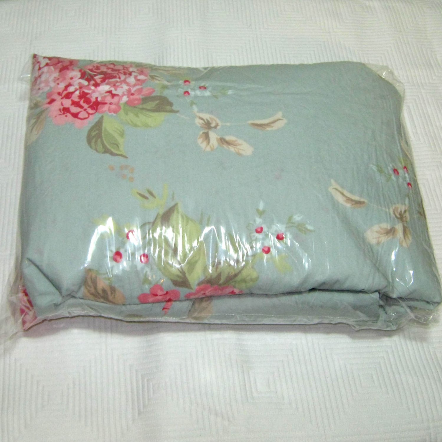 Simply Shabby Chic HYDRANGEA ROSE Full Queen Duvet Comforter Cover 3 pc SET