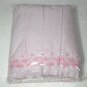 Simply Shabby Chic KING Embroidered Pink RUFFLED USED Bedskirt