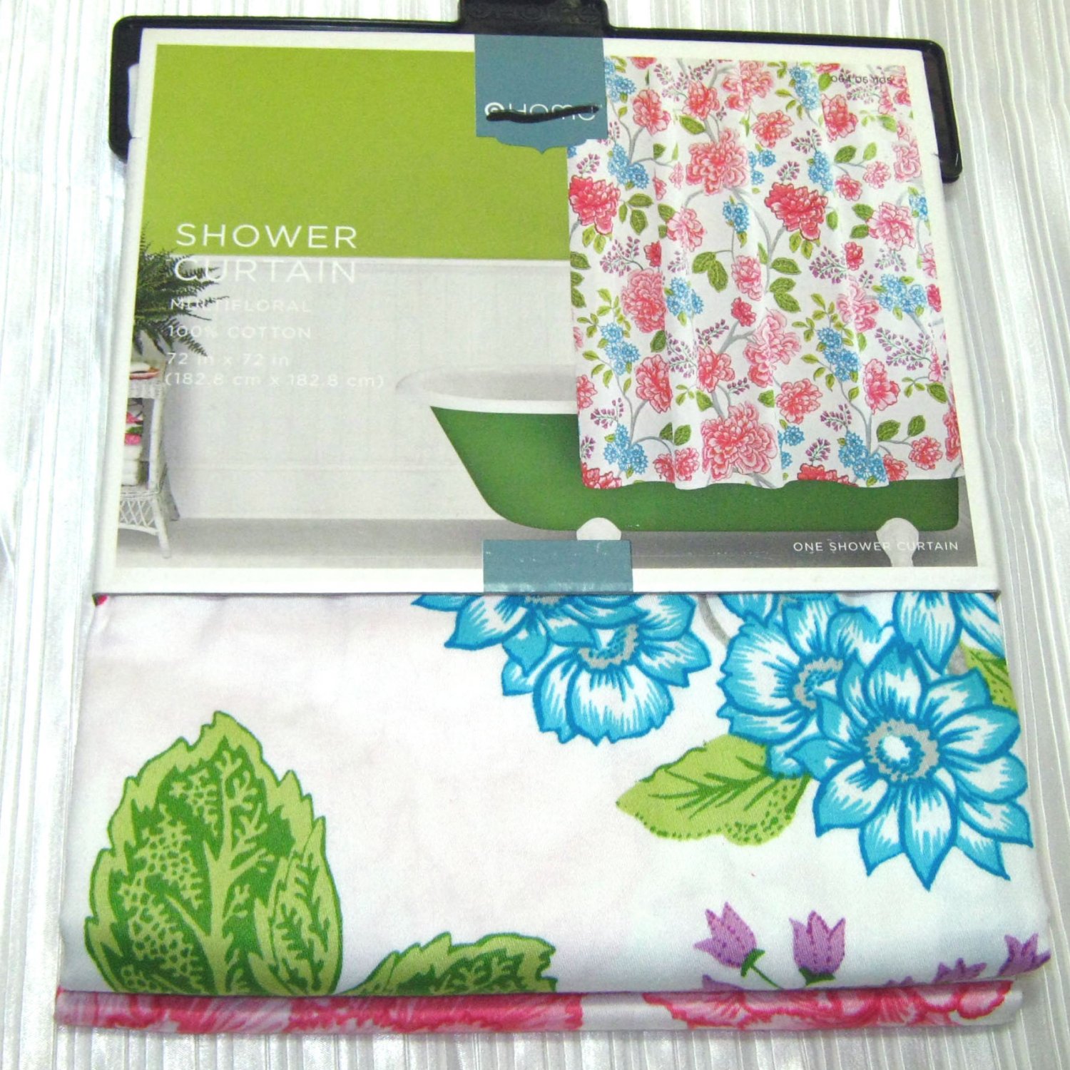 Target Home MULTIFLORAL Fabric Shower Curtain