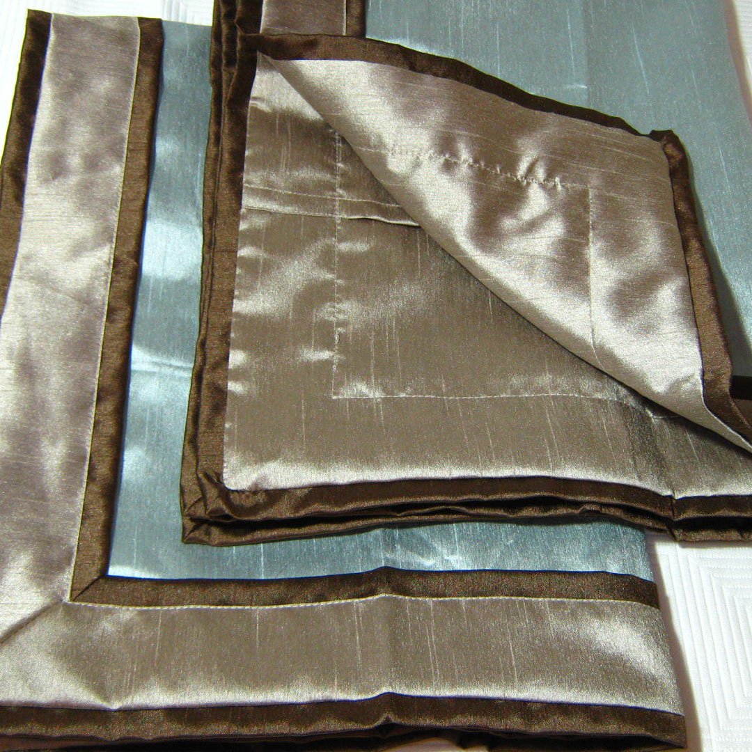 Kohl's PRESIDIO Queen Duvet Set 2 Shams HOTEL by Park Avenue Blue Brown