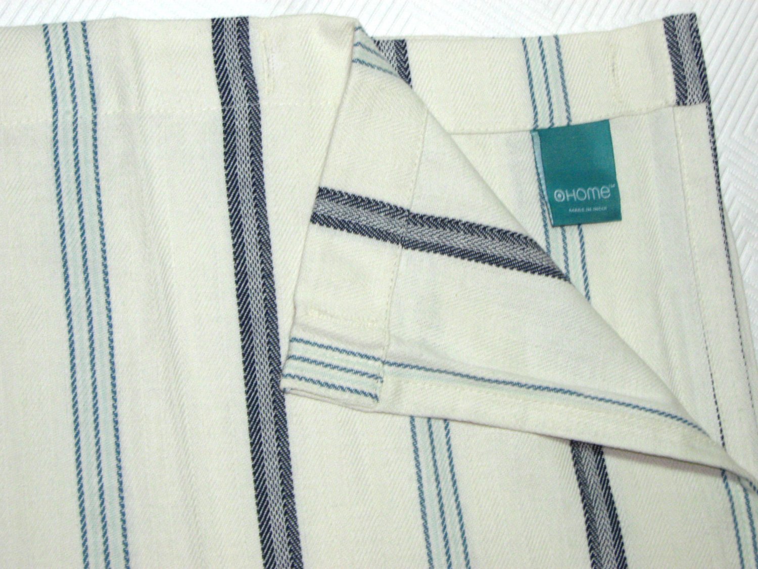 Target Home COASTAL Fabric Shower Curtain Nautical Beach Blue Black