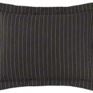 Thomas O'Brien 2 King Shams ESPRESSO PINSTRIPE MENSWEAR Vintage Modern  Dark Brown