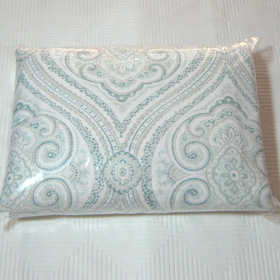 Fieldcrest Luxury OGEE PAISLEY Blue Green Fabric Shower Curtain Target