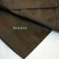 Kohl's PARK AVENUE LUXURY Brown FULL SIZE Bedskirt Faux Silk Polyester