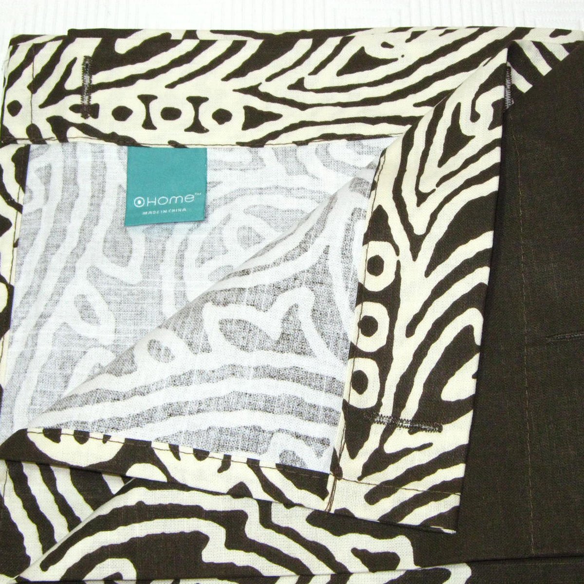 Target Home BROWN MEDALLION Fabric Shower Curtain