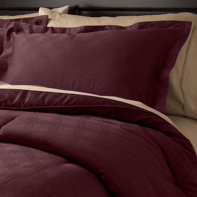 Fieldcrest Luxury ICON PLUM 3 pc Comforter Set KING Target