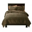 Nate Berkus IKAT LINK Full Queen Duvet Cover 3 pc Chocolate brown Target