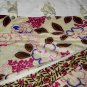 DKNY PLAY Brown Pink REVERSIBLE Floral Fabric Shower Curtain Target