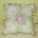 Simply Shabby Chic BRAMBLE ROSE Decorative Throw Pillows Green 16 X 16
