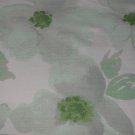 Threshold PRINTED WATERCOLOR Floral Aqua Green Fabric Shower Curtain Target