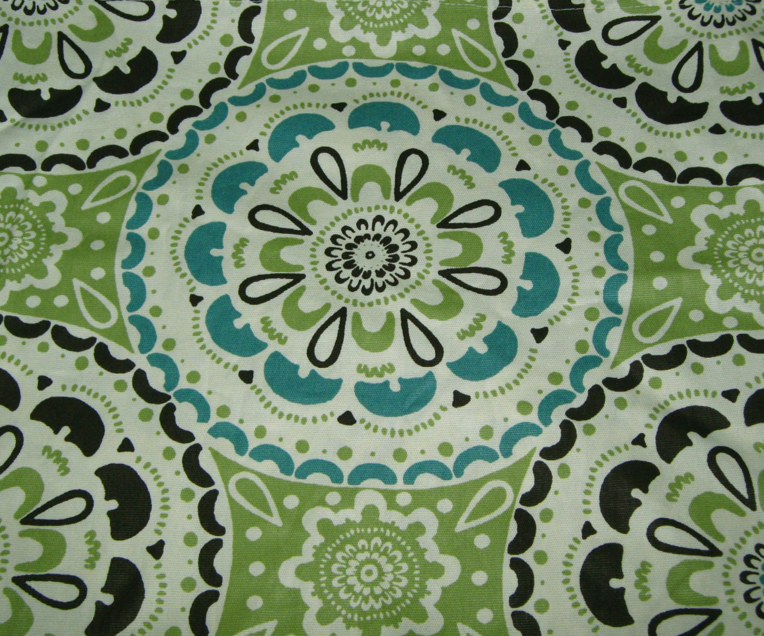 Threshold MEDALLION Green Blue Fabric Shower Curtain Target