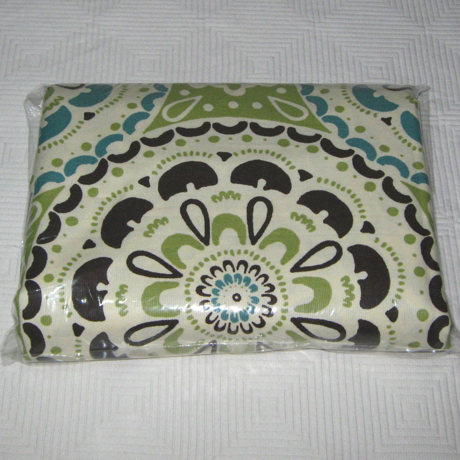 Threshold MEDALLION Green Blue Fabric Shower Curtain Target