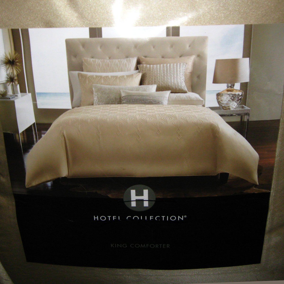 Hotel Collection CRYSTALLE COMFORTER King Size Macys Champagne