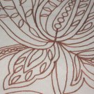 Threshold PAISLEY Embroidered brown ivory Fabric Shower Curtain Target