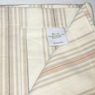 Threshold RIVER BIRCH CORAL STRIPE Orange Beige Fabric Shower Curtain Target