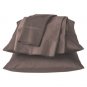 Fieldcrest Luxury PLEATED HEM King Brown 6-piece 400 TC King Egyptian Cotton Sheet Set