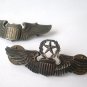 Set of Original WWII Sterling Pilot & Command Pilot Wings