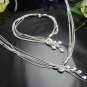 925 Sterling Silver 5 stars  Necklace&Bracelet DSCO6695