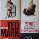 Lot 4 Ted Mark Paperbacks Adult Spy Novels FREE US SHIPPING