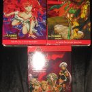 Lot 3 Record of Lodoss War Videos VHS Chronicles of the Heroic Knight FREE US SHIPPING