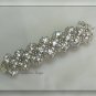 Vintage French Crystal, Silver & White Pearl Bridal Barrette ~ Mi Amore