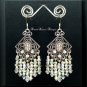 Swarovski AB Aurora Borealis Crystal and Silver Chandelier Earrings