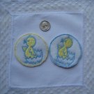 Embroidered Duck Medallions Appliques/Patches For Baby Infant or Toddler Clothing & Crafts