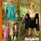 Simplicity 4944 Kids Medieval Princess / Fairy Dress PATTERN Knight Costume SZ 3-8