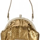 NINE WEST Leather Handbag Purse Mini Frame Clutch NEW!