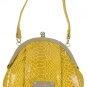 NINE WEST Leather Handbag Purse Mini Frame Clutch NEW!