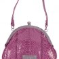 NINE WEST Leather Handbag Purse Mini Frame Clutch NEW!
