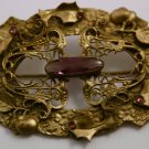 Large Rectangel Art Nouveau Sash Pin