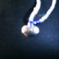 Glass Beaded Necklace with charm
