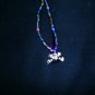 Glass Beaded Necklace with frog charm