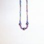 glass beaded necklace with hematite beads