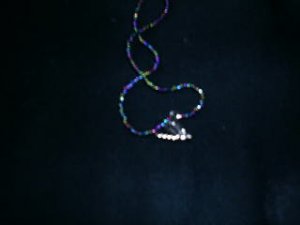 1 Dozen Assorted 20" glass beaded necklaces with dragonfly charm