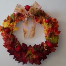 Seasonal wood wreath