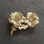 Vintage Brooch Platinum Gold Finish Women's Retro Fashion Jewelry Flowers