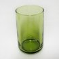 Vintage Juice Glass Glasses Set 4 Greenware Retro Avocado Green