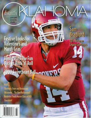 Distinctly Oklahoma Sam Bradford Heisman Trophy Cover February 2009