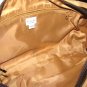 Brown Tan Suede Leather Handbag Wilsons Retro Doctors Bag Style Buckles Large